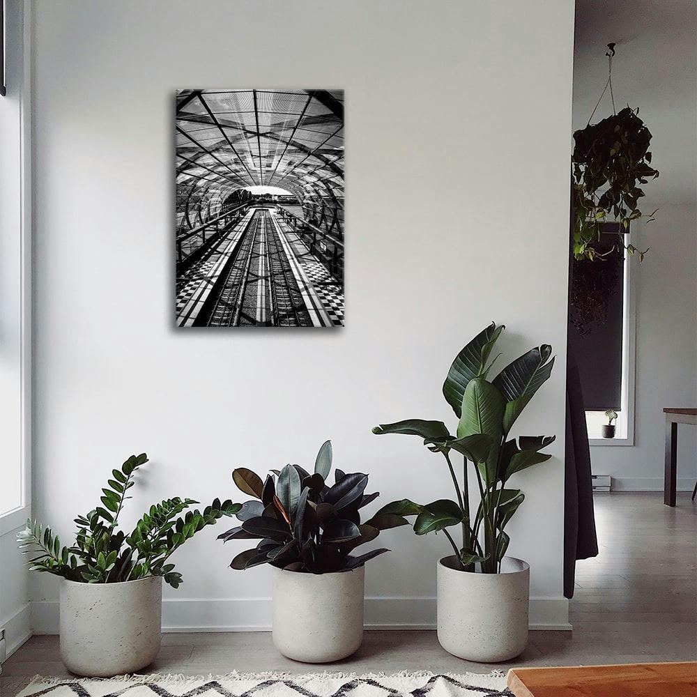 - Tableau traces dans le tunnel de verre 60x90cm