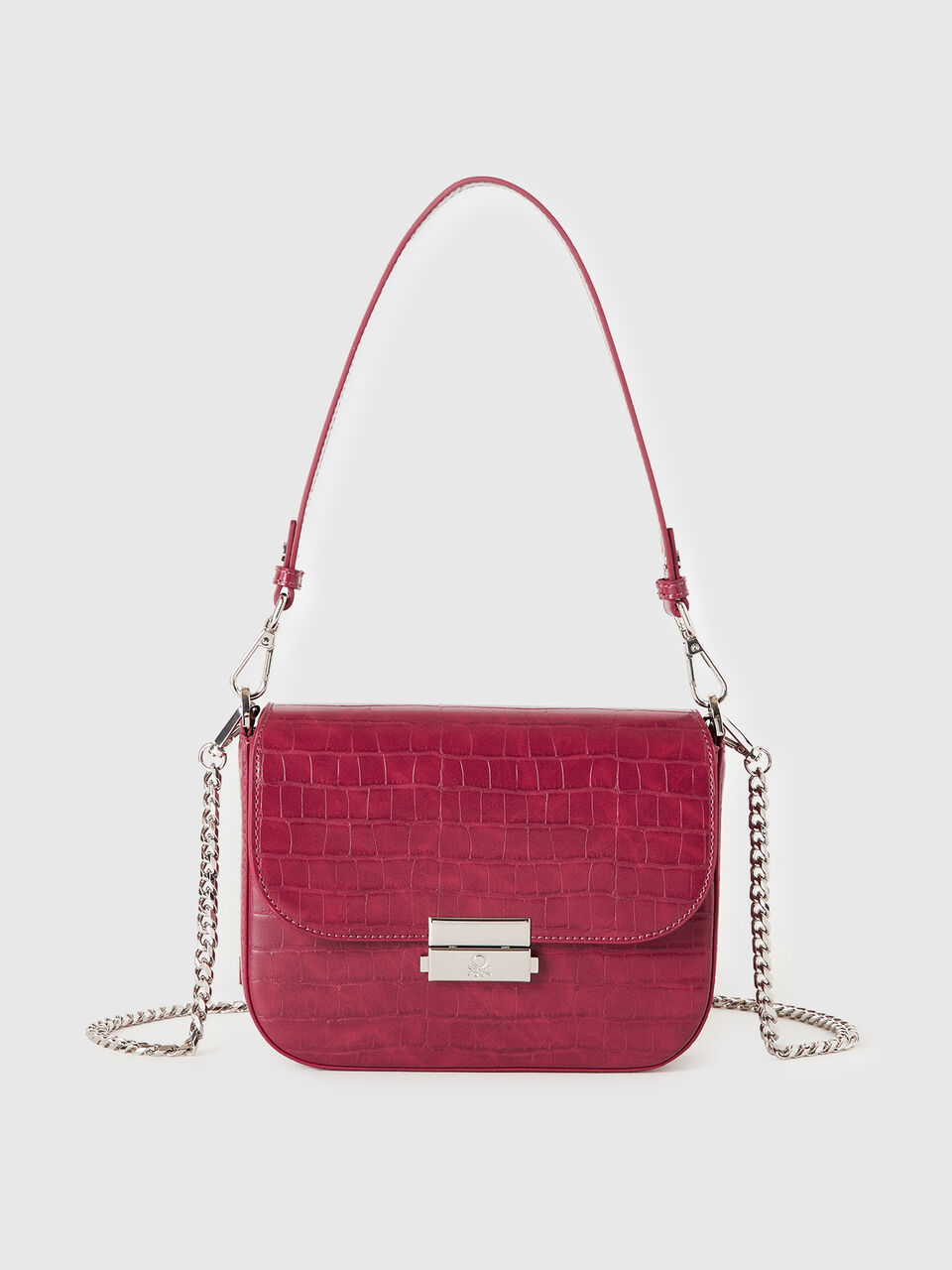 Small red Be Bag with coconut print