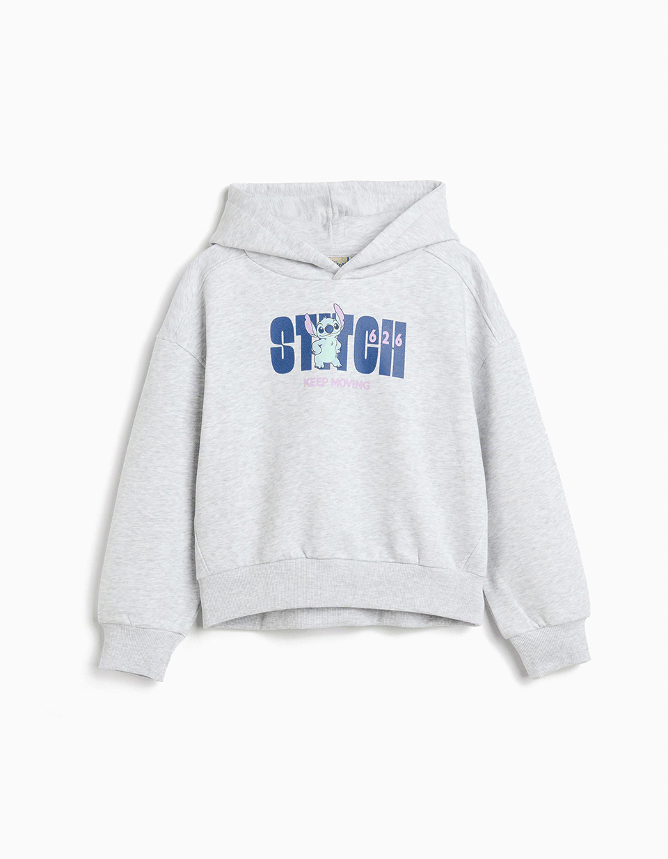 Sweatshirt Capuz 'Stitch' ©Disney, Menina, Cinzento Claro
