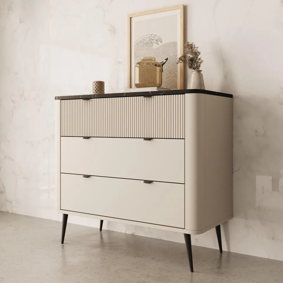 Meubella - Ladekast Mace - Beige - 90 cm