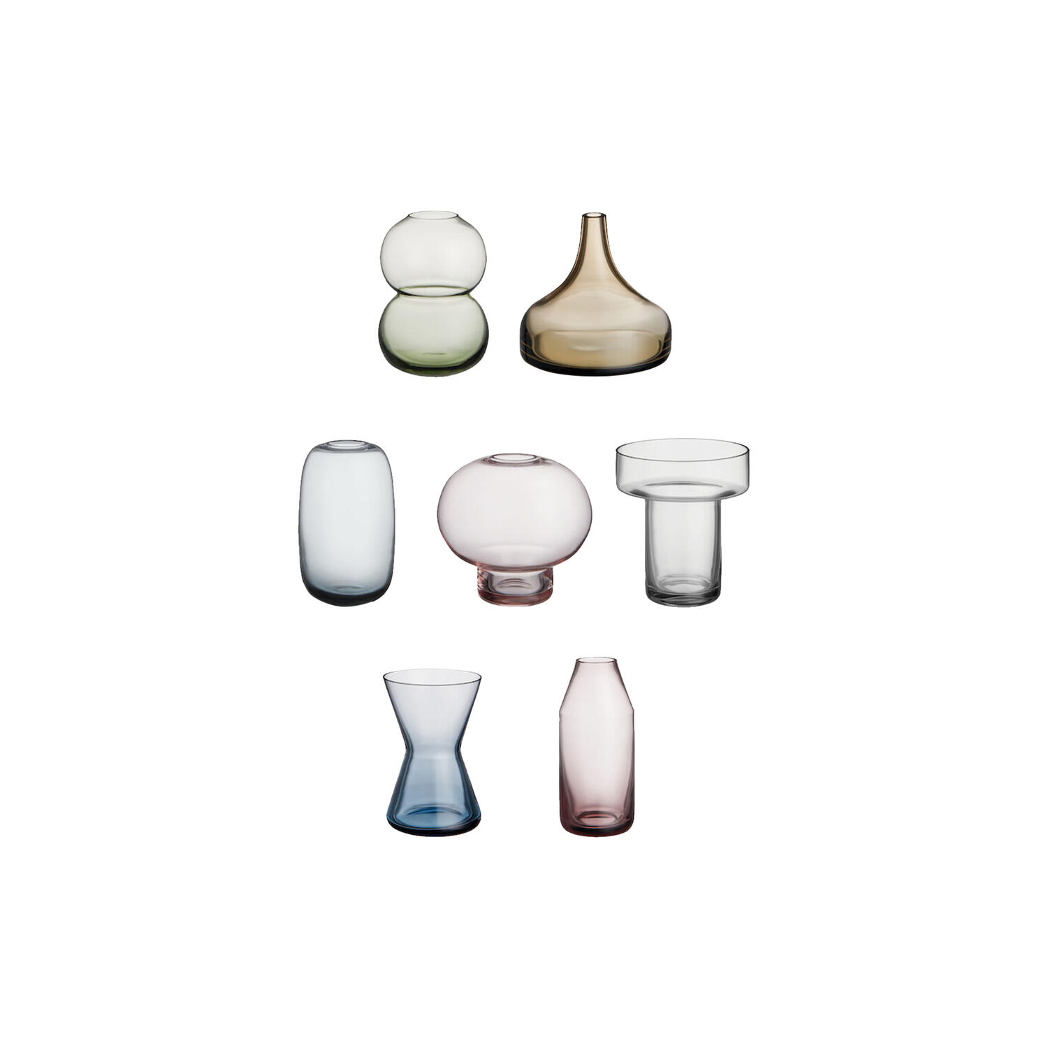 Midsummer Mini vaser 7-pack,