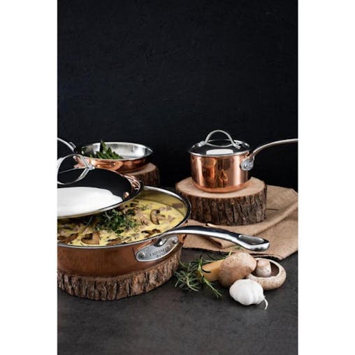 Chasseur Escoffier Induction Casserole Pot with Lid 24cm / 4L Copper