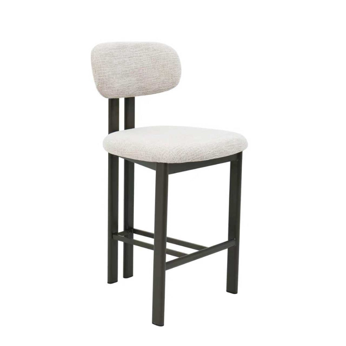 Giga Meubel Barstoel Noor - Beige/Brons - Zithoogte 65cm - Set van 2