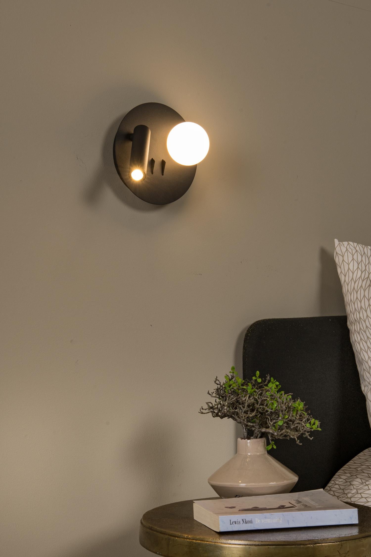Lucide bedlamp MATIZ - Geïntegreerde LED - Zwart