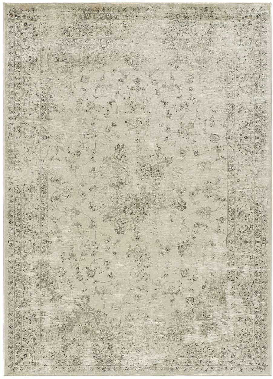 LEGACY - Tapis vintage en viscose dans les tons argentés, 135X195 cm