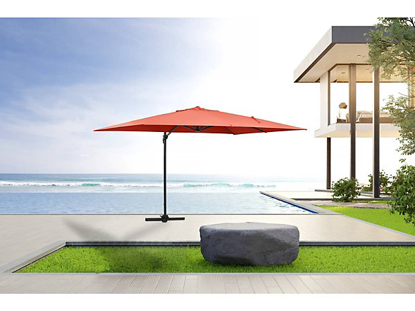 Parasol jardin déporté Alu 