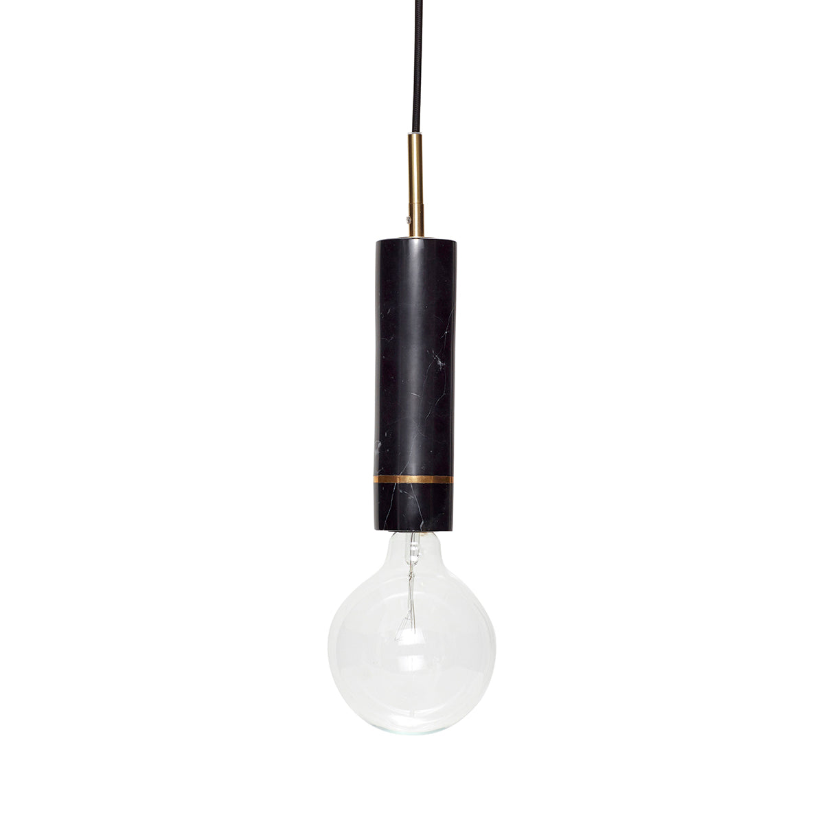 Hübsch hanger Elegant - messing/marmer - ø6xh29cm, e27