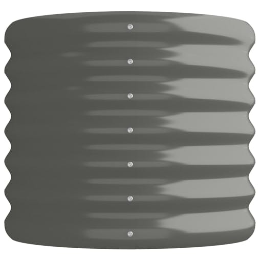NNEVL Garden Planter Powder-coated Steel 114x40x36 cm Grey