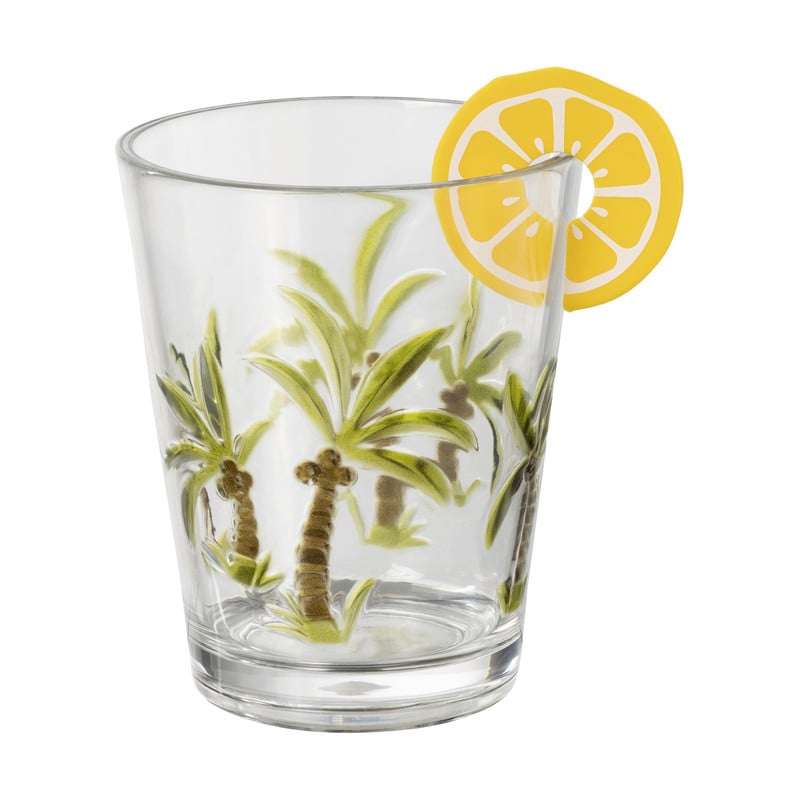 Glasmarkers fruit - set van 6