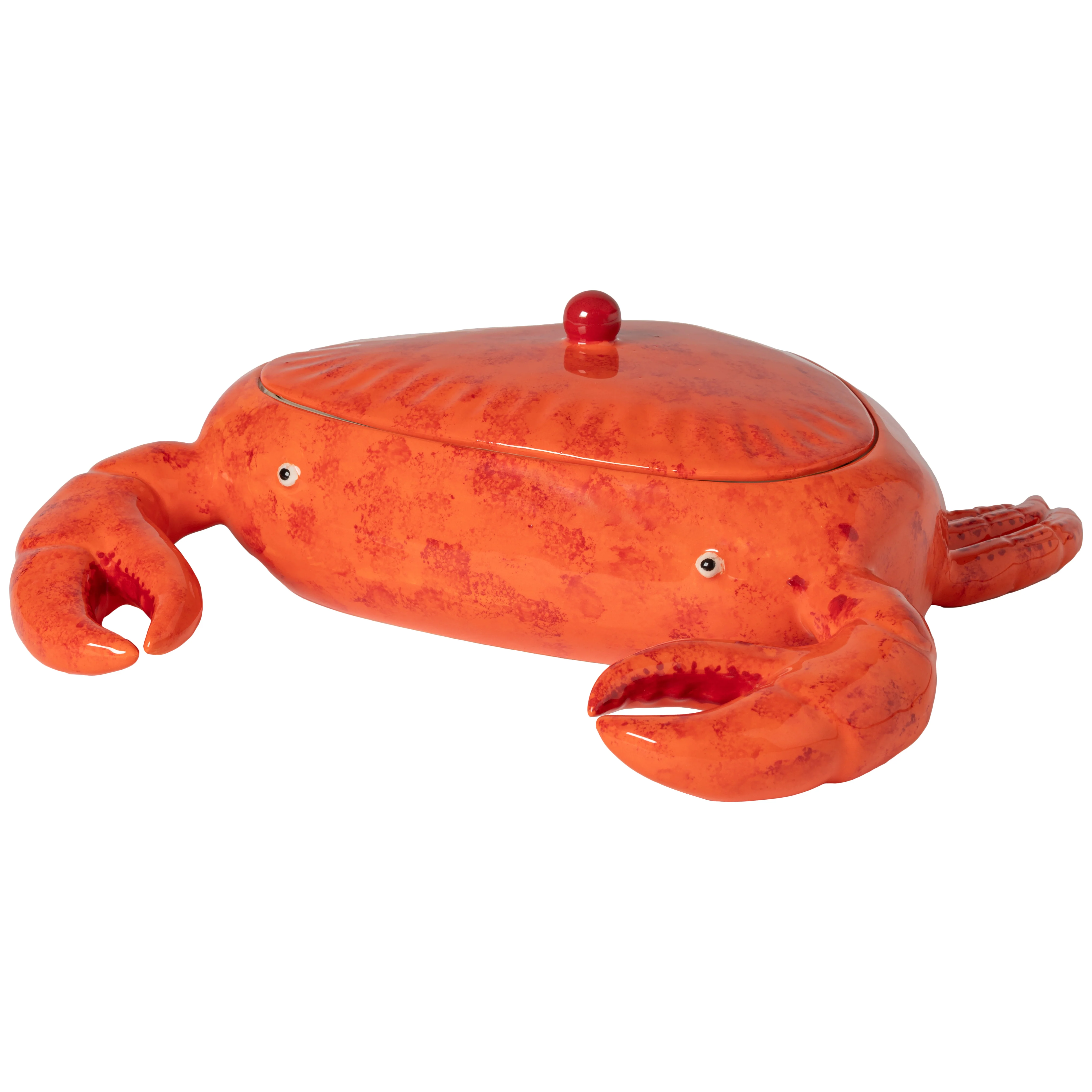 Crab Faience Centerpiece/Storage Jar Summer Bliss