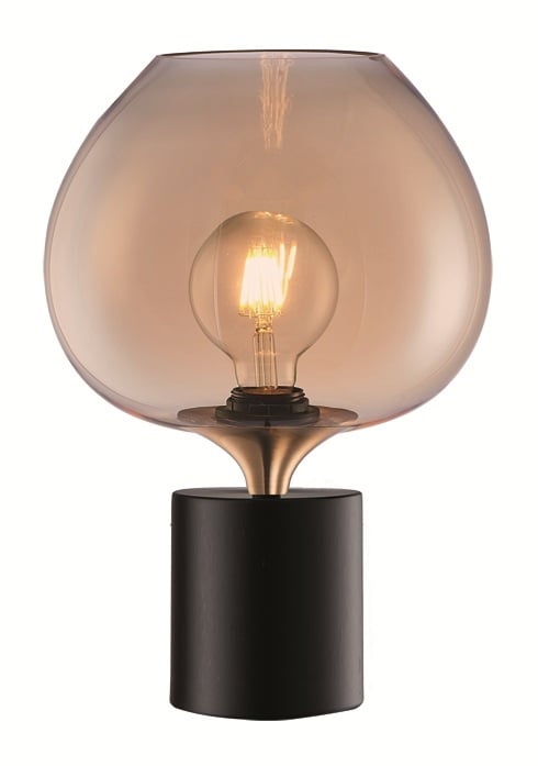 Freelight Freelight Tafellamp Fresu Amber Glas Ø 24cm Fitting E27