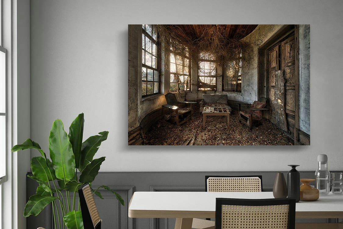 LONGUE SOIRÉE D'AUTOMNE - Photographie d'art de Gaëtan Chambon 40x60 cm sur alu
