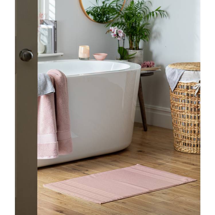 Habitat Hygro Anti Microb Bath Mat - Blush