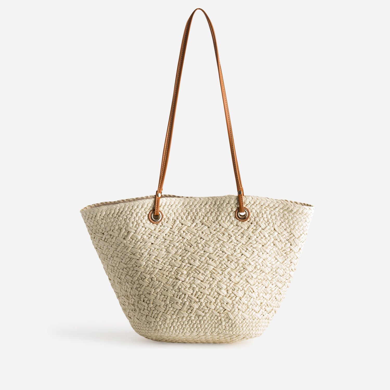 Panier beige poche camel