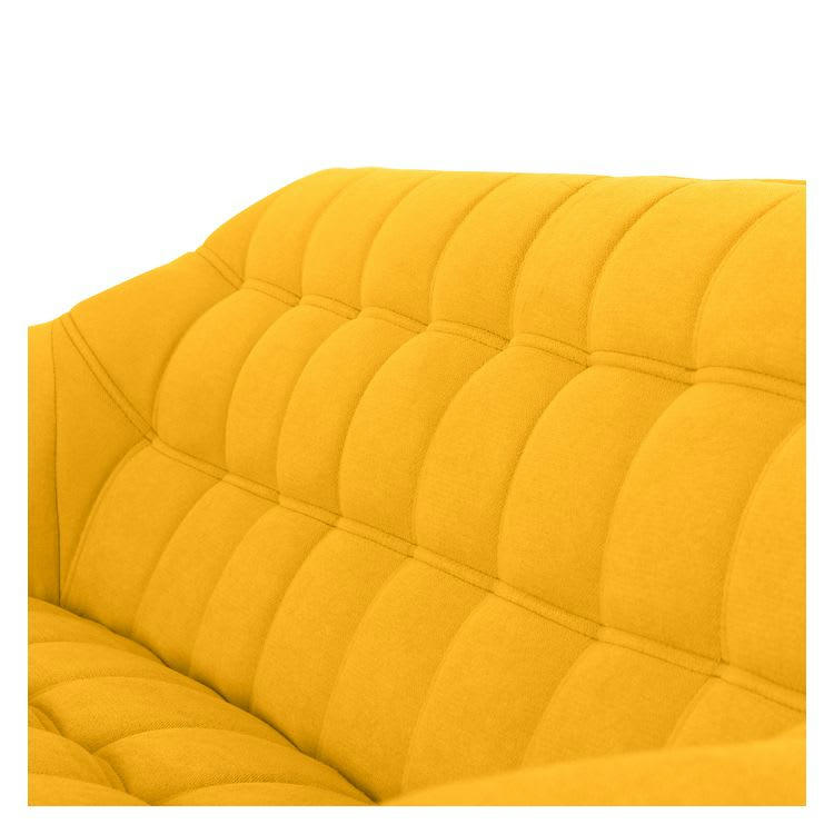 SIMBA - Canapé 2 places en tissu jaune