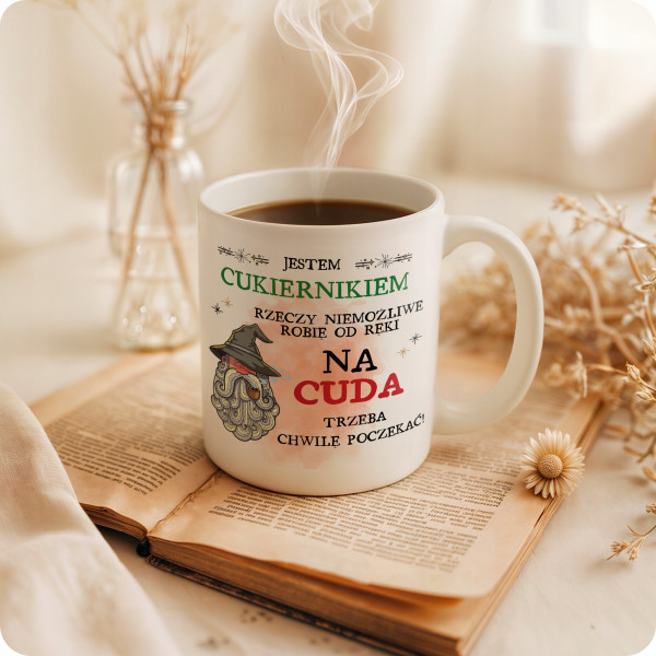 Kubek Dla Cukiernika na Prezent z Nadrukiem ze Zdjęciem 330 ml PoliDraw