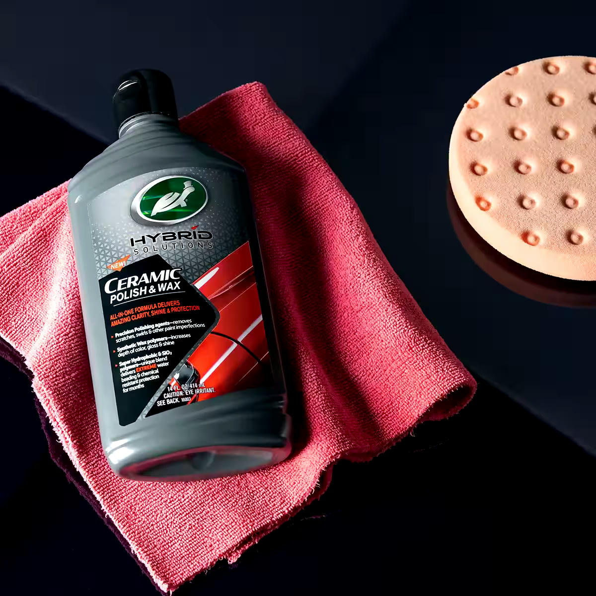 Turtle Wax Hybrid Solutions One-N-Done Ceramic Liquid Polish & Wax, 473-mL