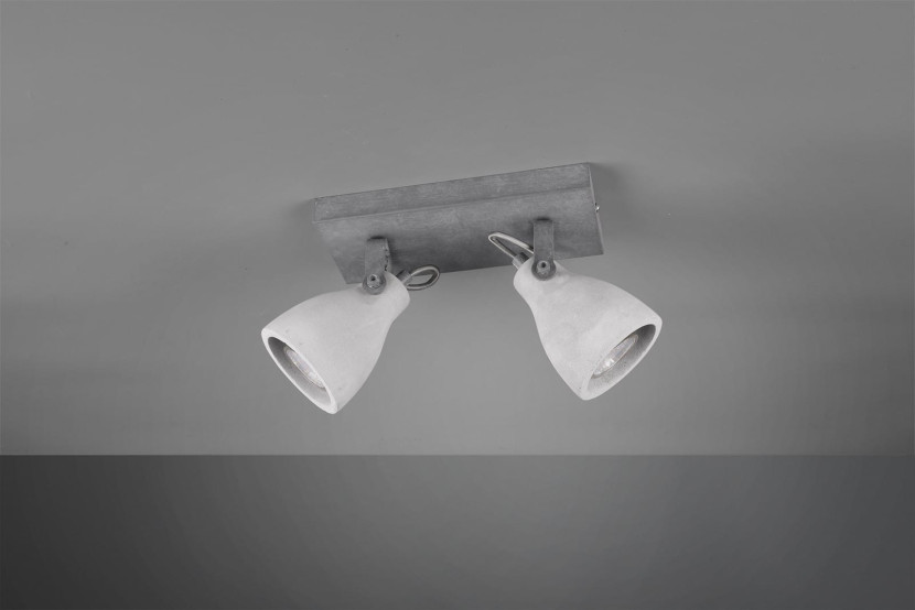 Spot listwa szary CONCRETE2xGU10x42W wym:18x23x10cm IP20 Trio