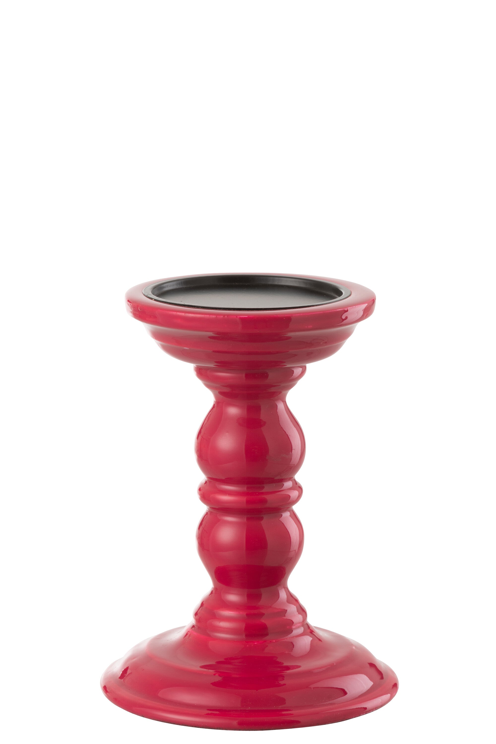 J-Line kandelaar Halter - hout - fuschia