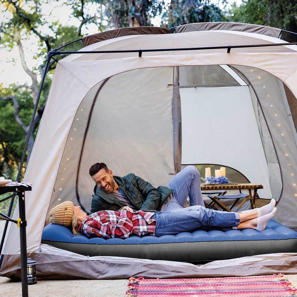 Matelas camping TPU Blue USB 2 personnes