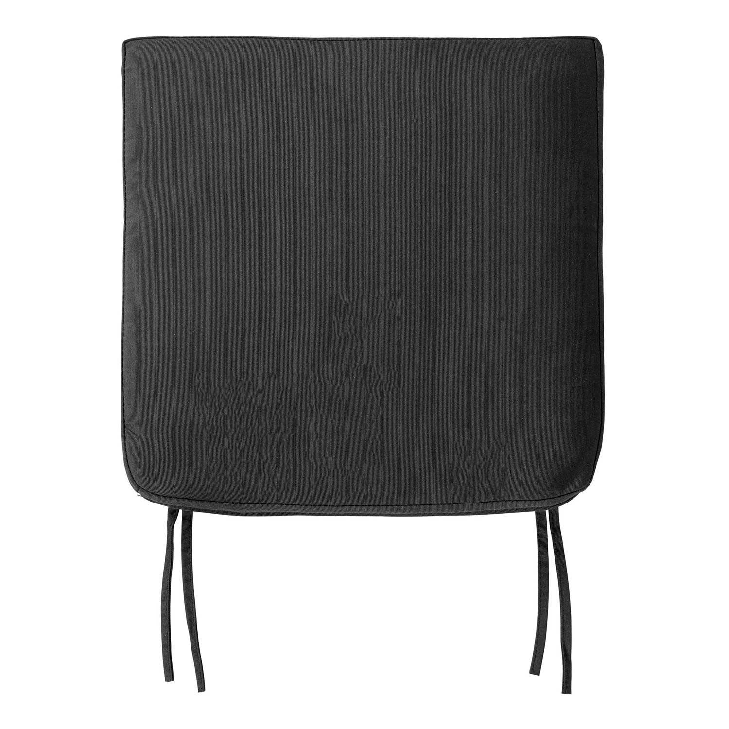 - Coussin pour chaise de jardin 42 cm en polyester noir