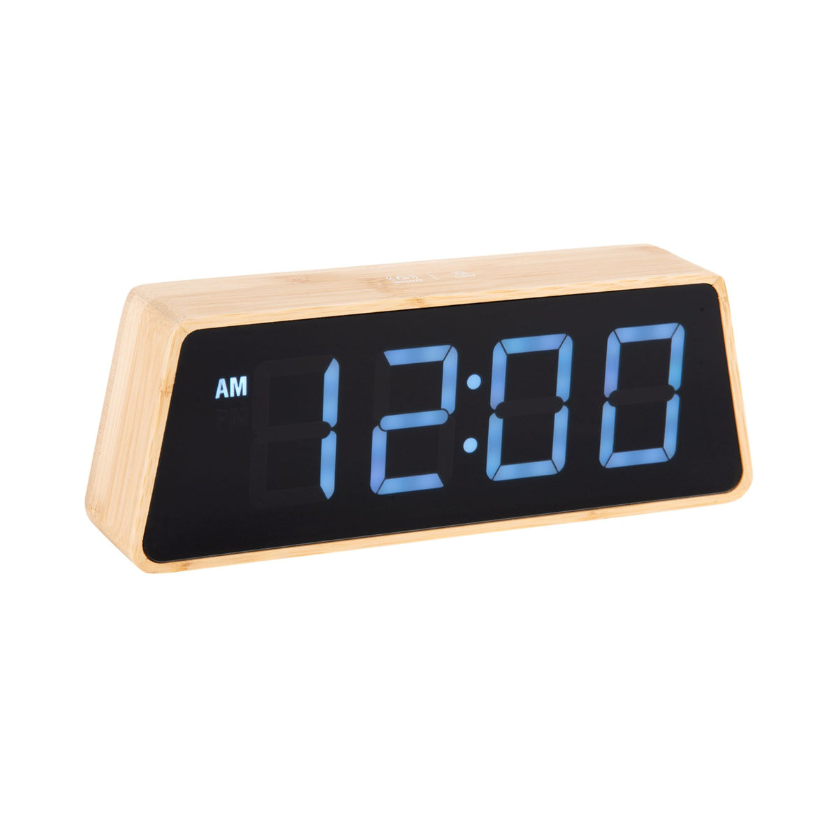 Karlsson wekker Changing Colour LED - bruin - 4.5x19x7cm