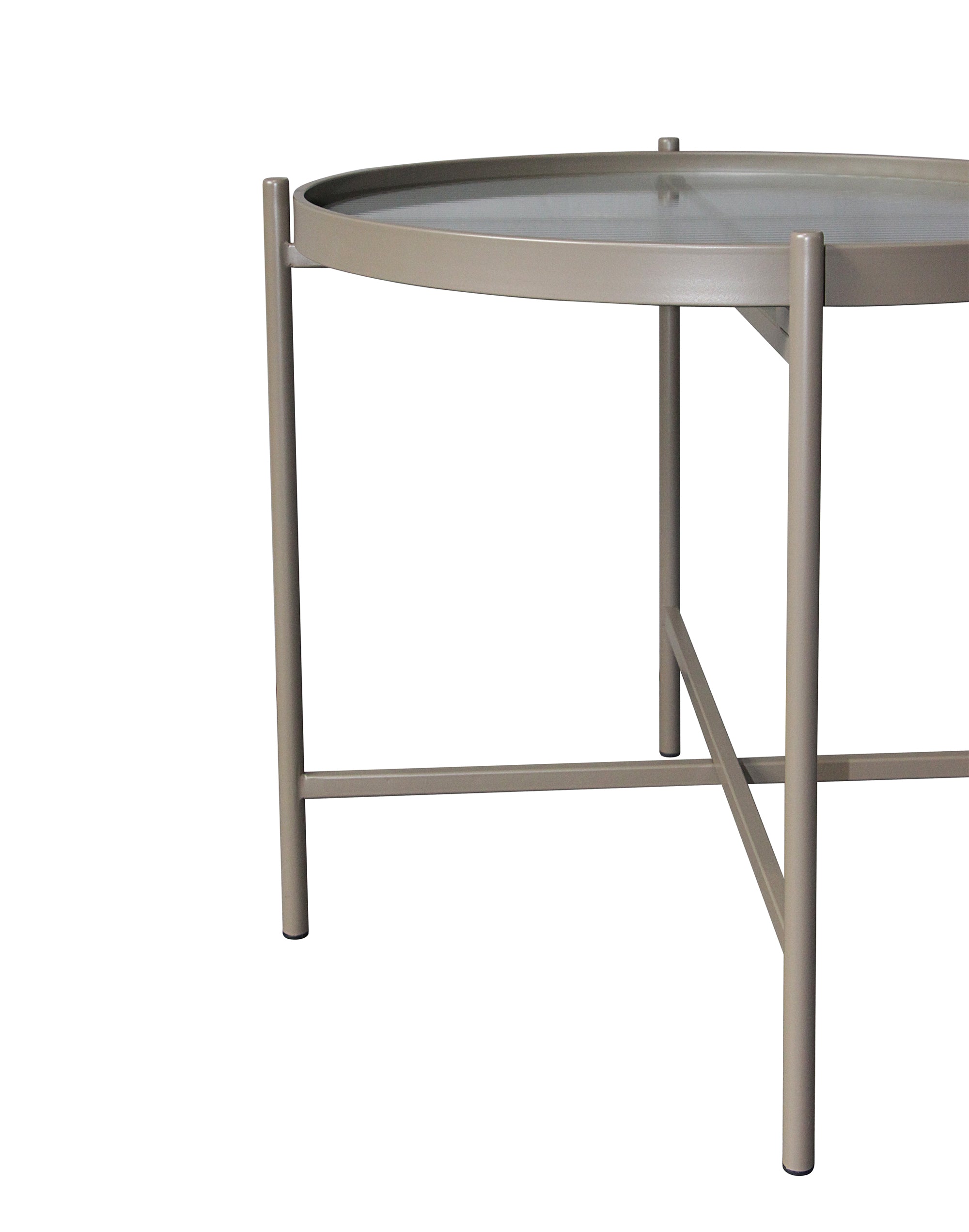 by fonQ Oriel Bijzettafel H 43 x Ø 60 cm - Beige