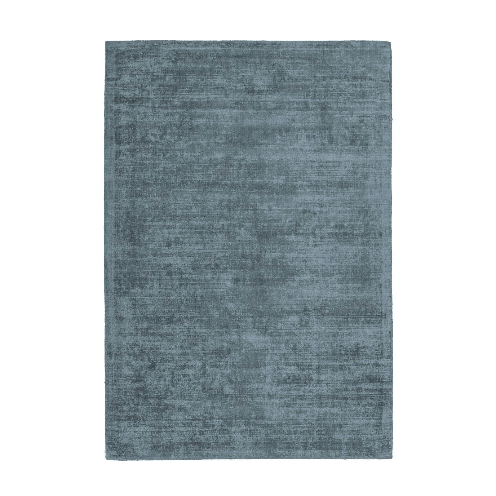 VILLAGE - Tapis uni Soie Bleu