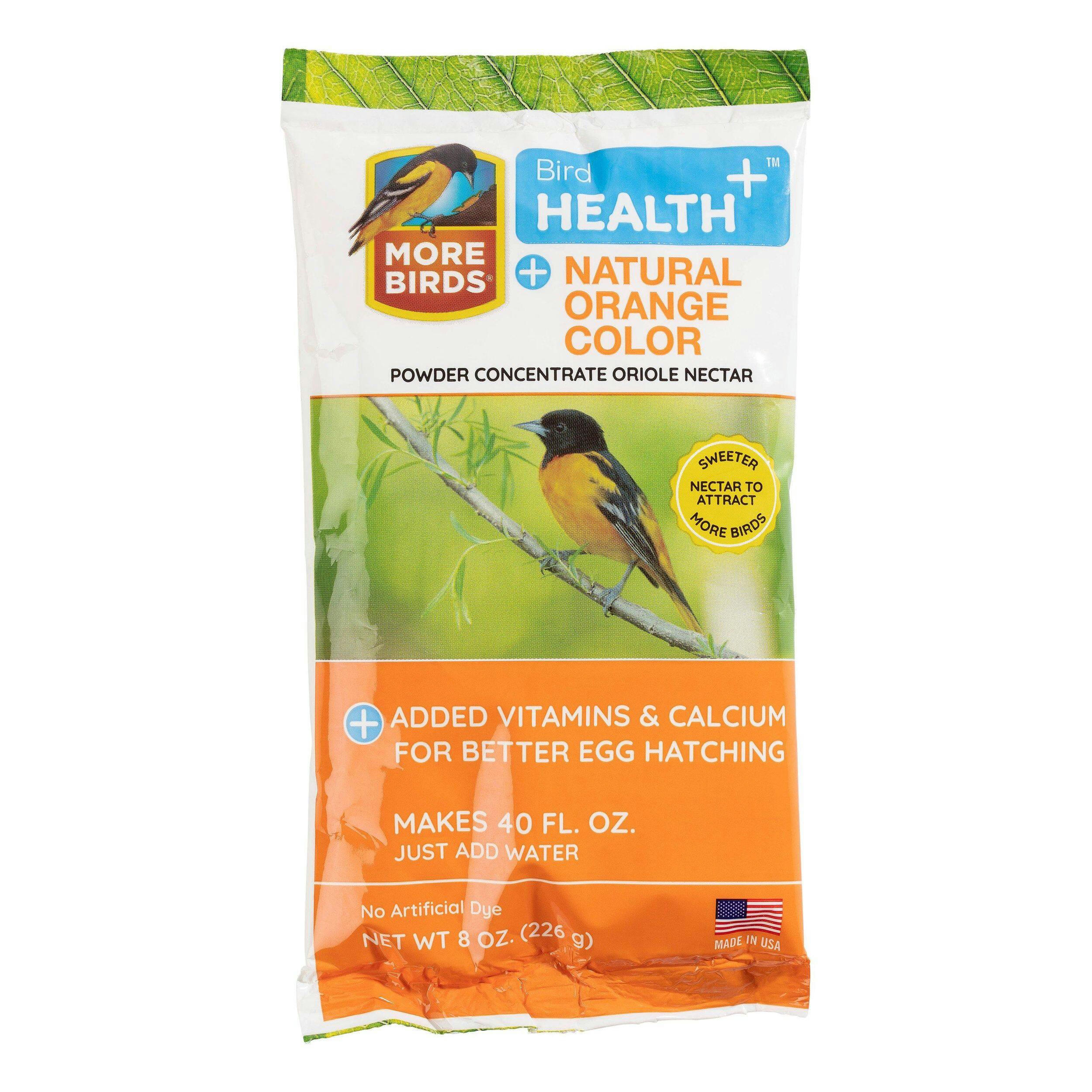 More Birds® Bird Health+™ Natural Orange Powder Oriole Nectar Concentrate, 8-oz