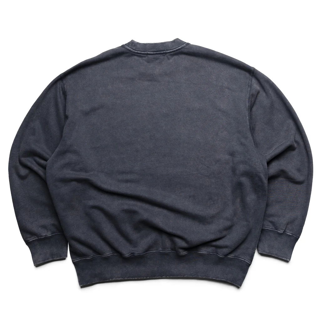 A Bathing Ape Garment Dye College Crewneck - Charcoal