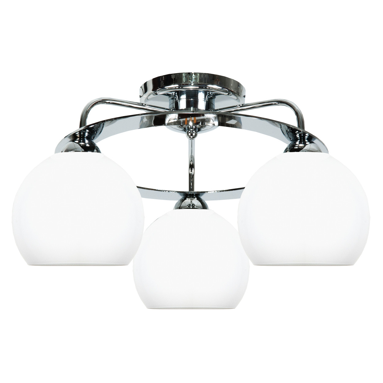 Lampa sufitowa kule białe chrom EDYLIT 3xE27 GUANTA 14-532