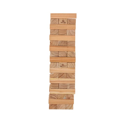 Jumbo Jenjo Tumbling Tower 81cm Giant Outdoor Wooden Block Game Jenjo Games