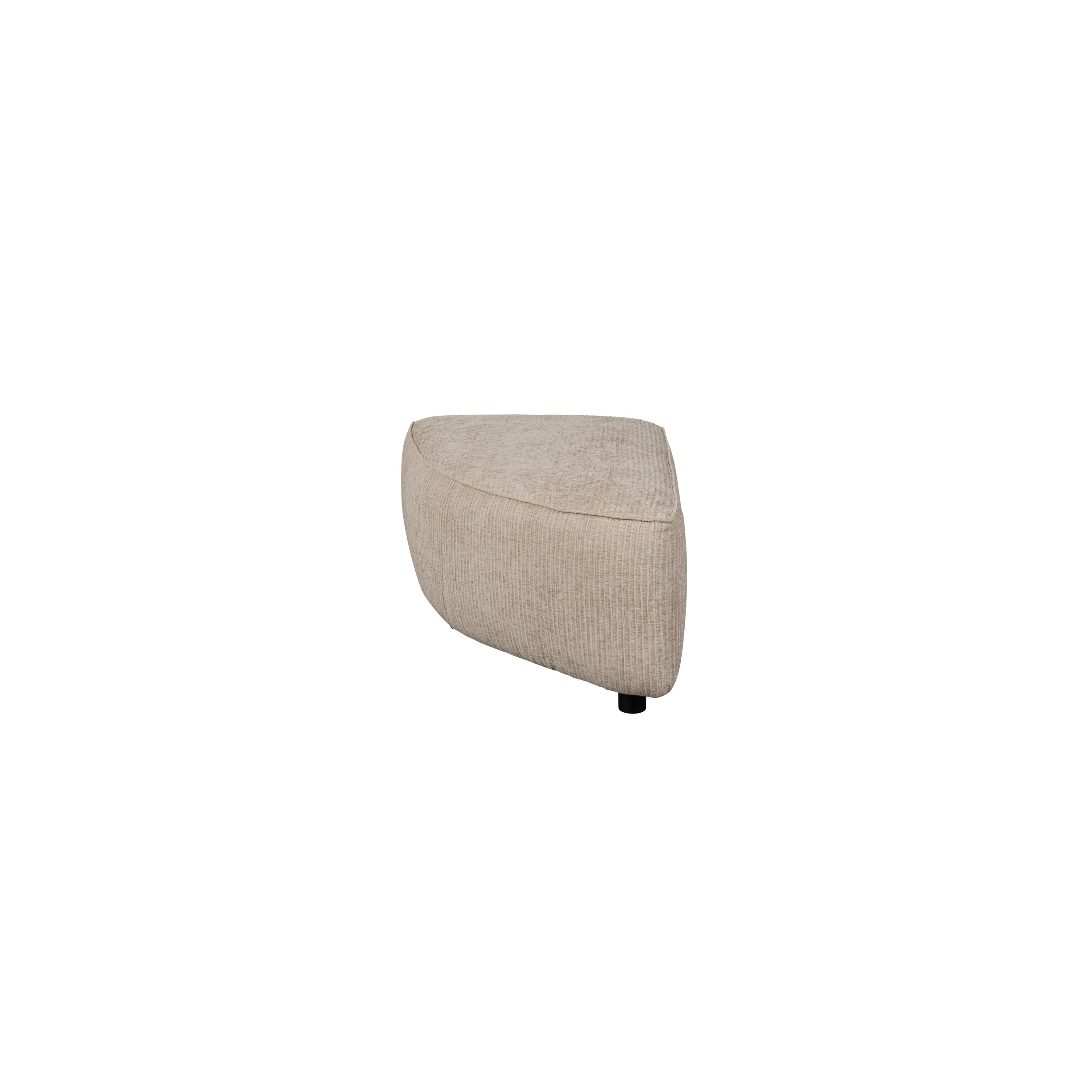 Zuiver Hunter Bank Element Rond Hoek Links Sand