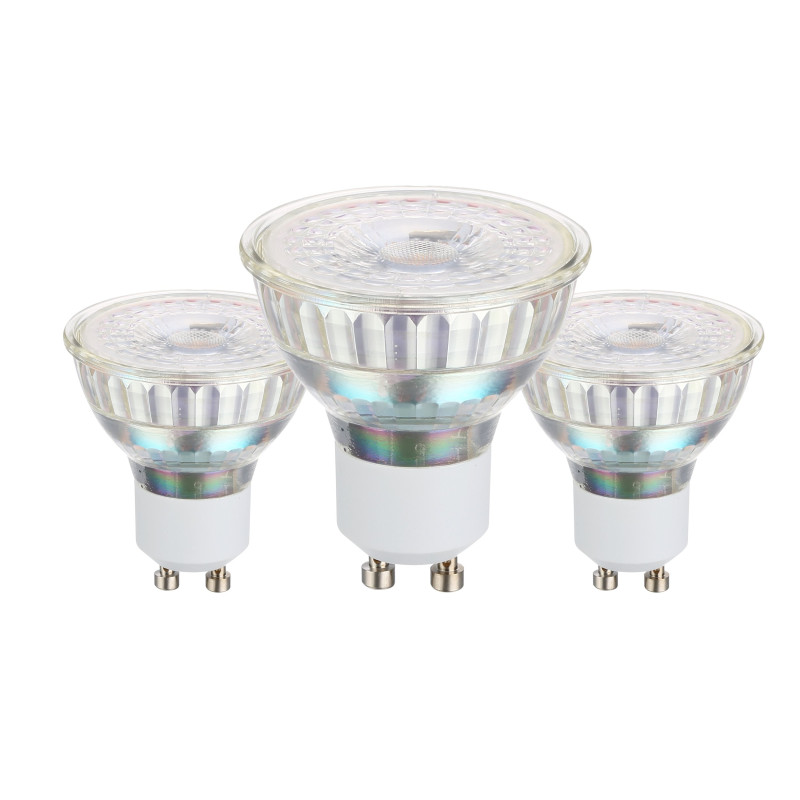 Ampoule LED transparente Ø 5 cm GU10 4,5 W 3 pièces EGLO