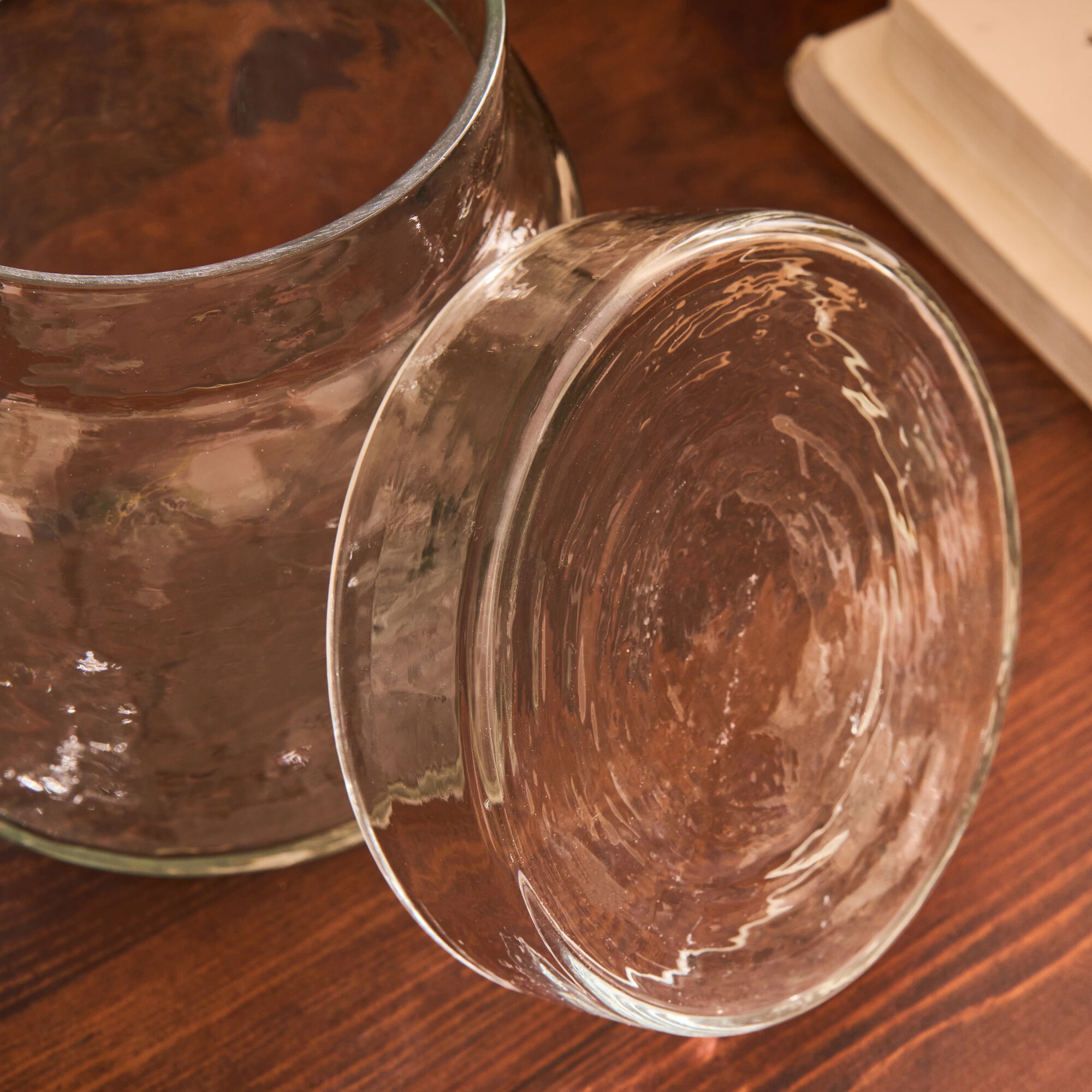 MOSCALA - Boîte déco avec couvercle en verre D11cm - transparent