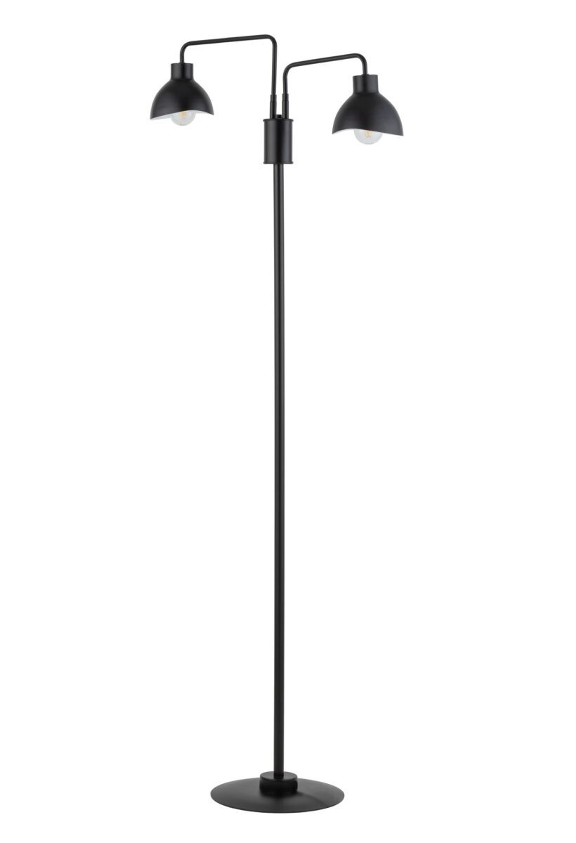 Lampa podłogowa czarno-biała Holi 2xE27x15W wym:162x72x30cm Sigma