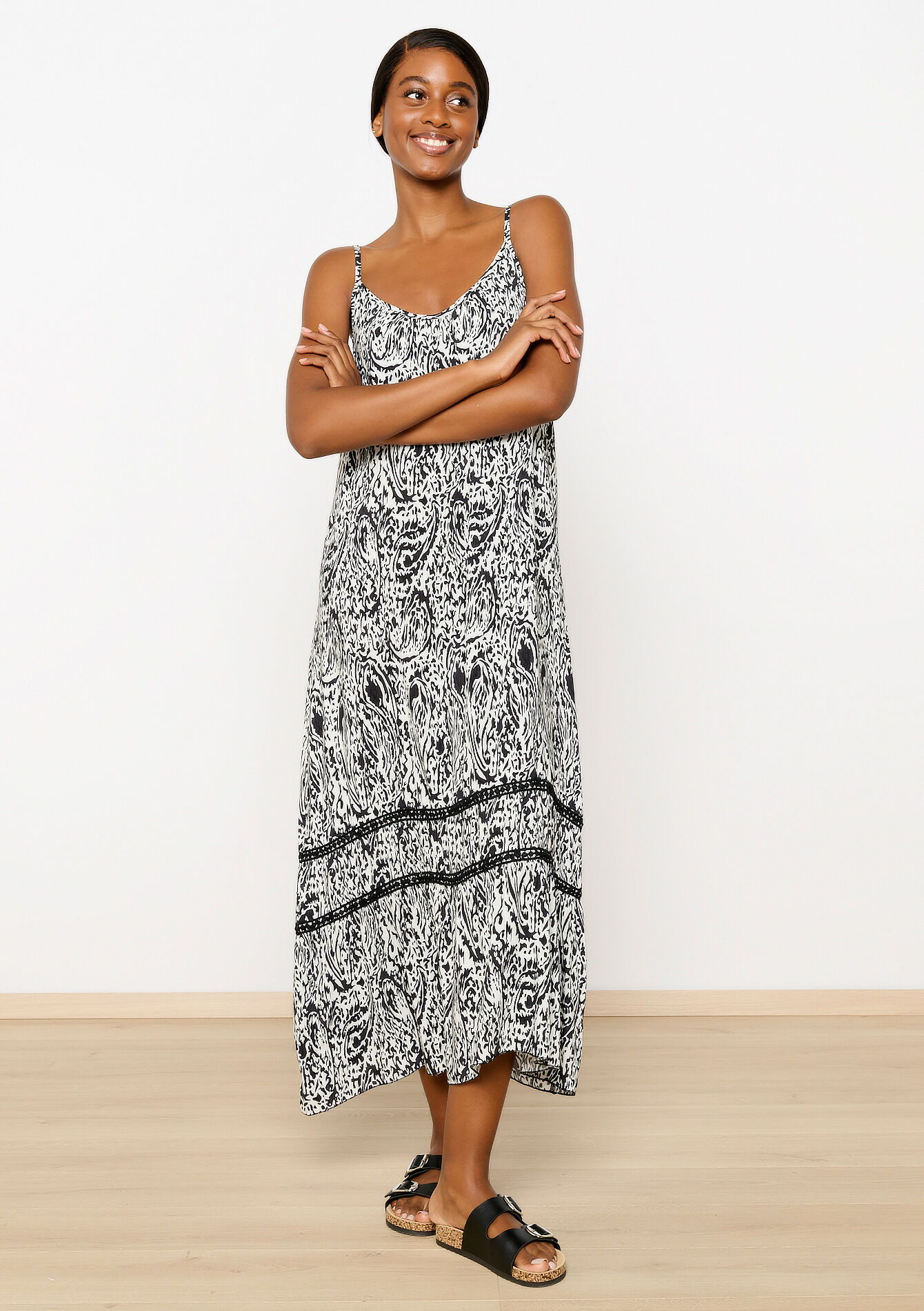 Maxi-jurk met ikatprint