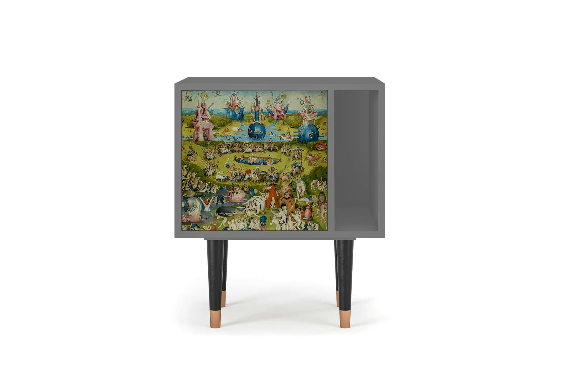 THE GARDEN BY HIERONYMUS BOSCH - Table de chevet multicolore 1 porte L 58 cm