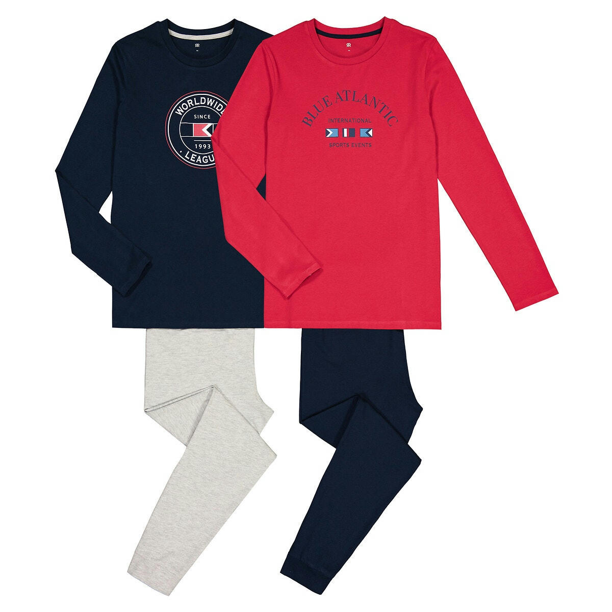 Lot de 2 pyjamas imprimé drapeau