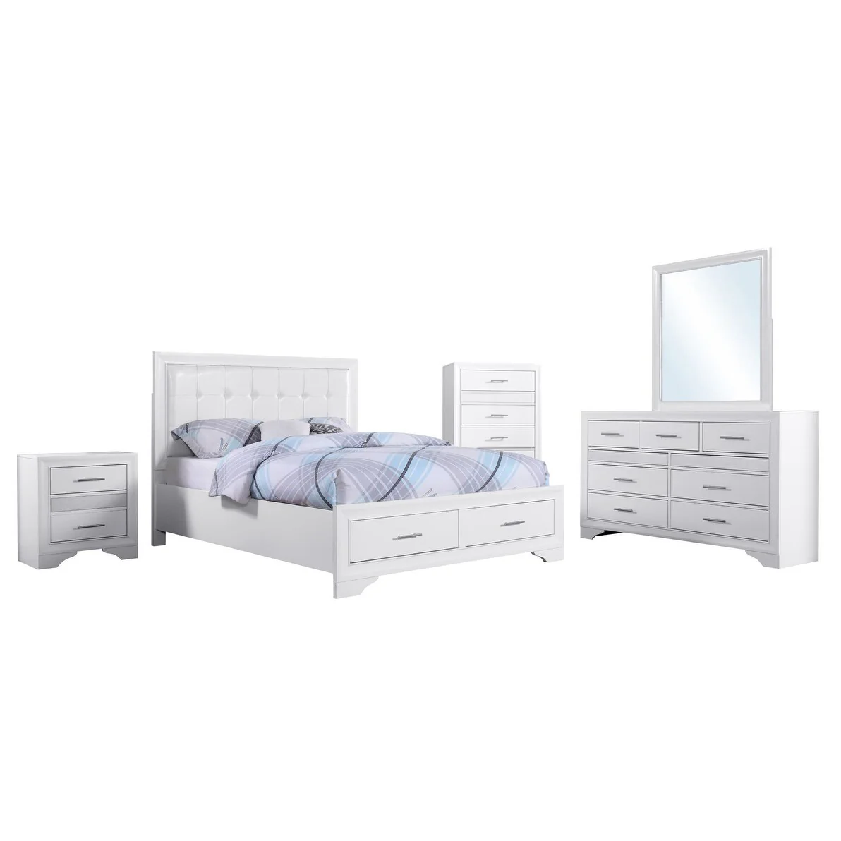 Norah 5-Piece Queen Bedroom Set, White
