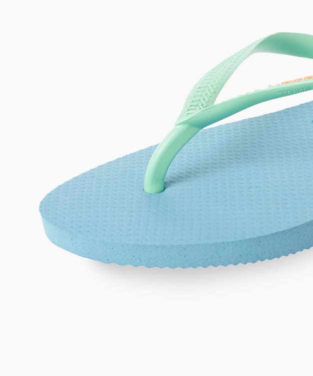 Slim Flip Flops Blue - Havaianas Two-Tone Flip Flops