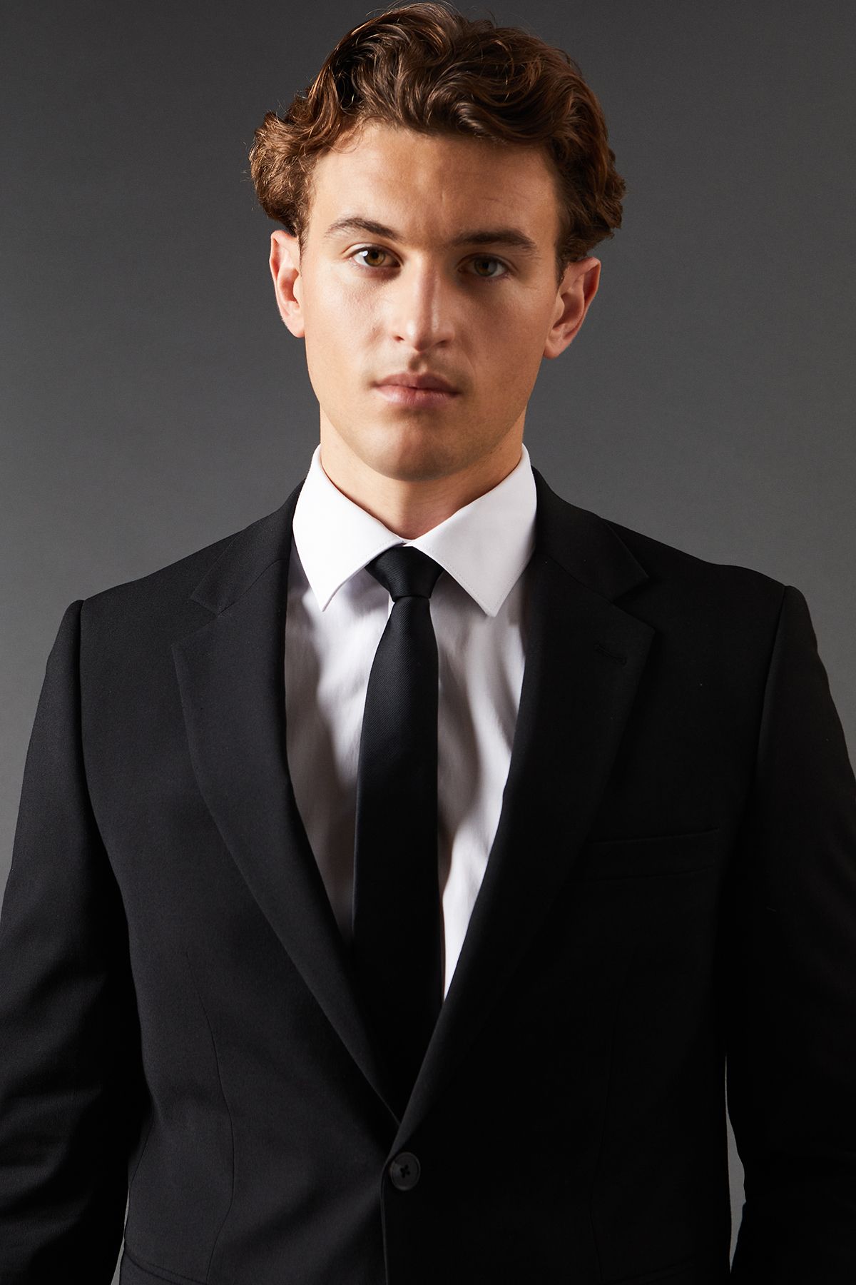 Burton Black Skinny Fit Essential Suit Jacket