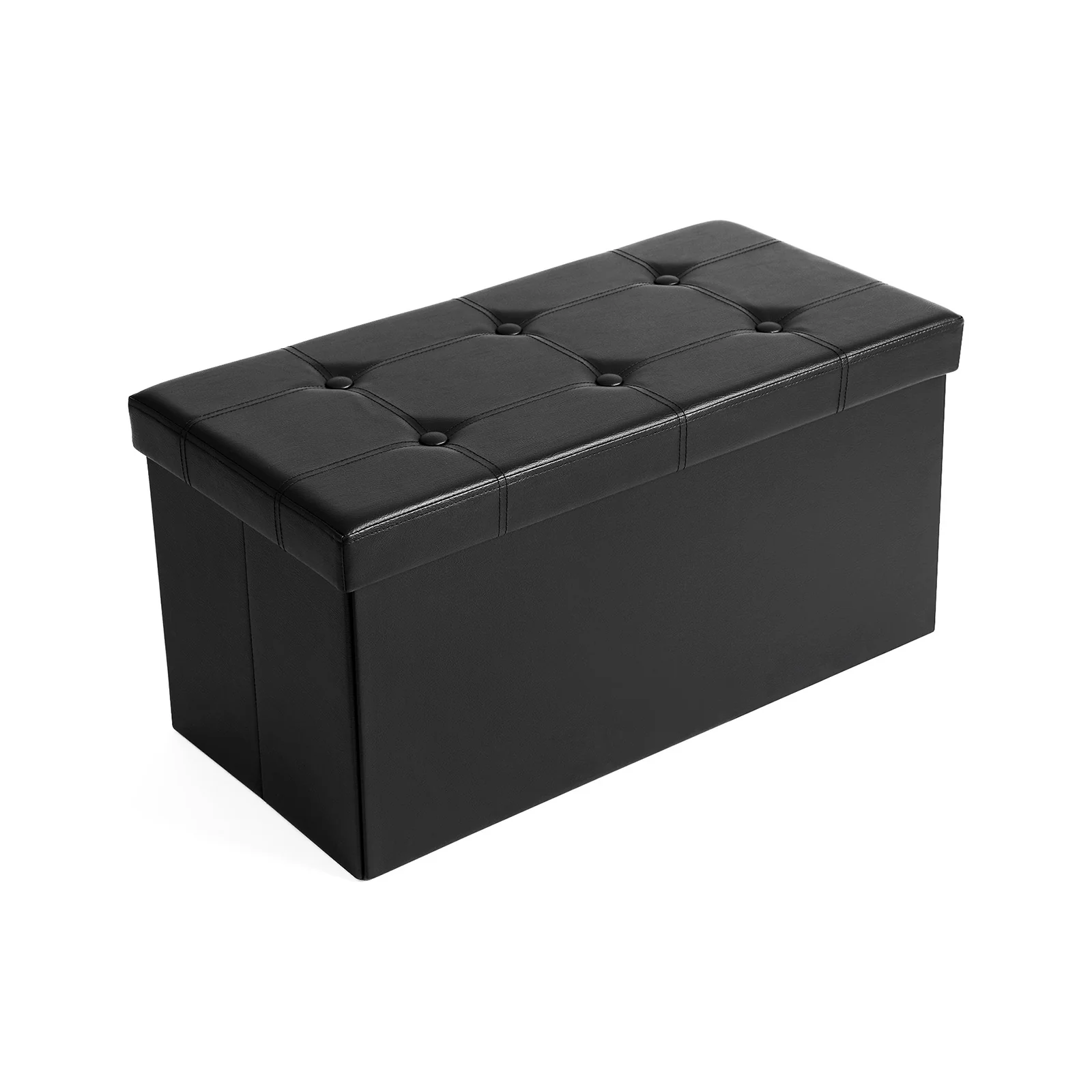 Coffre de rangement 80L noir