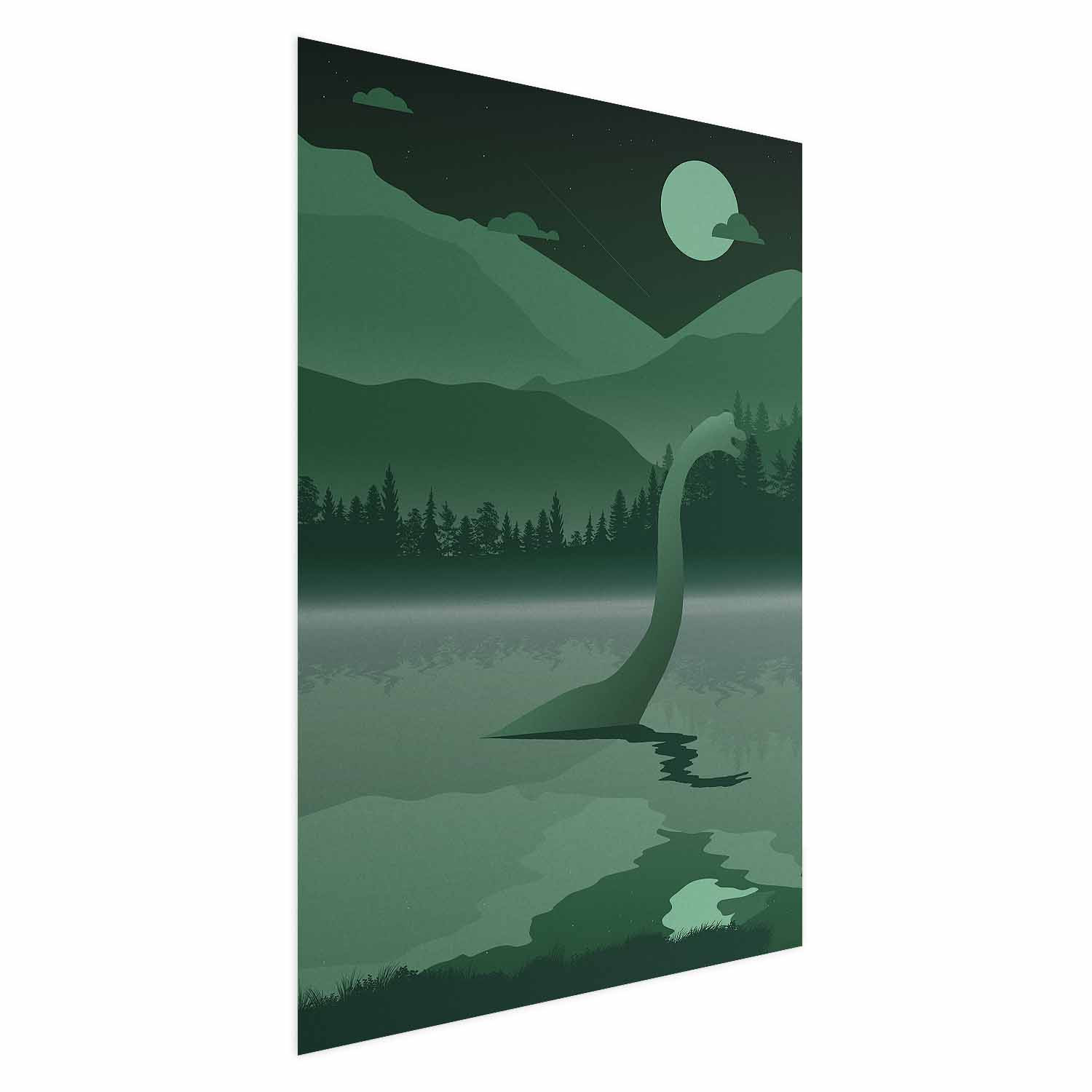Plakat Loch Ness 21x30 cm