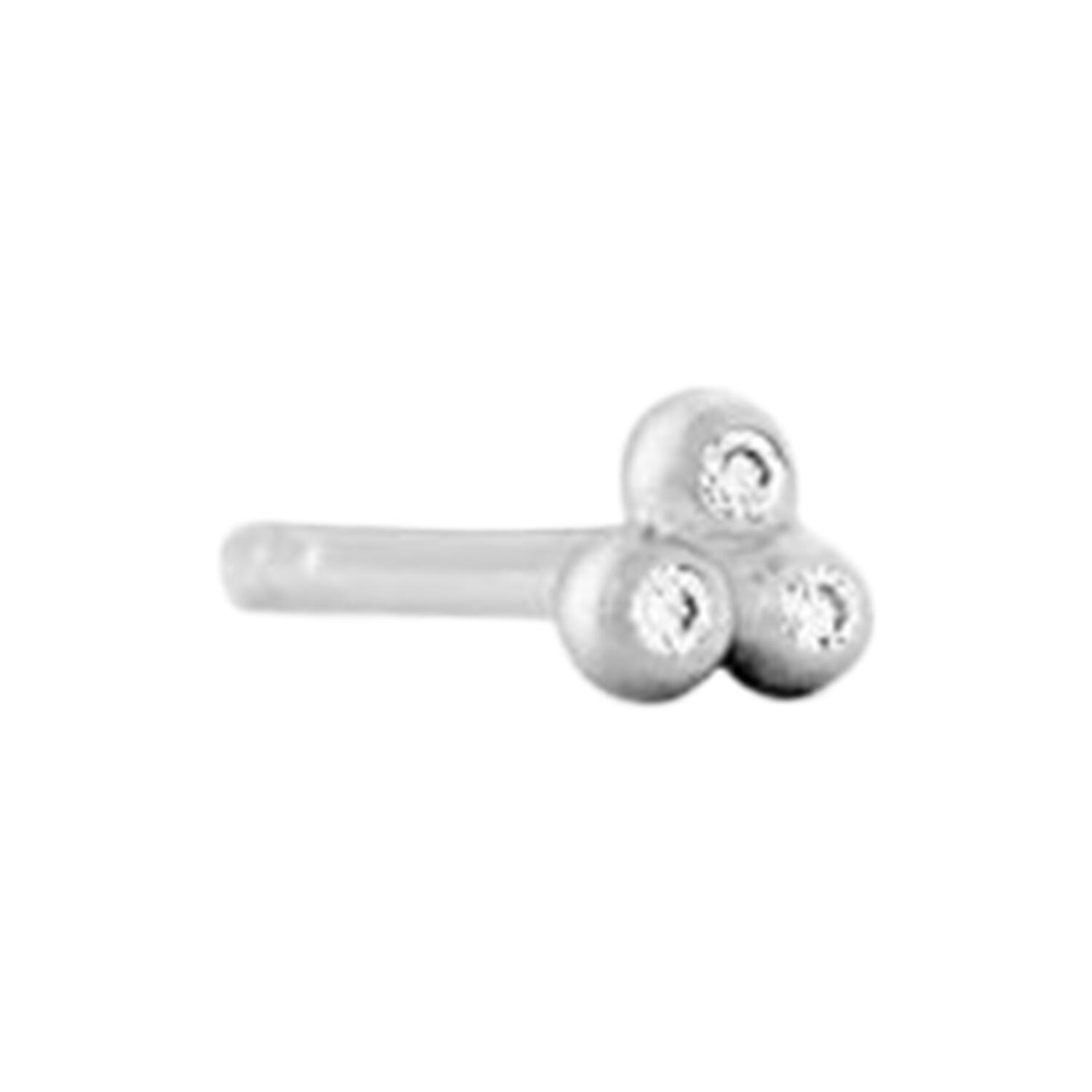 Orbit dot ørestik, hvidguld