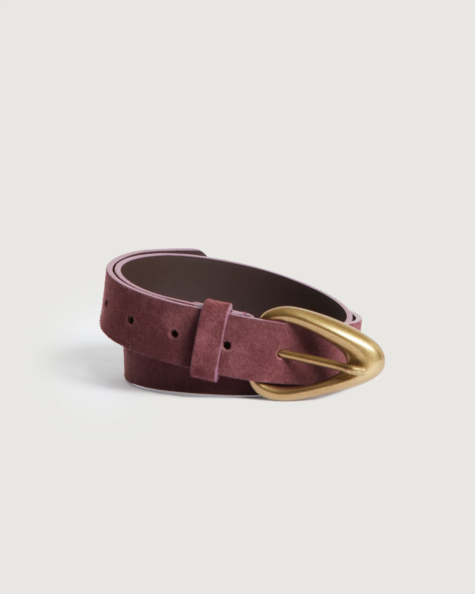 Ceinture en cuir suédé