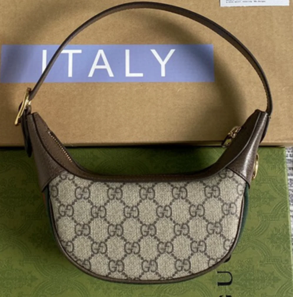 Gucci Ophidia Canvas&Leather Shoulder  Bags