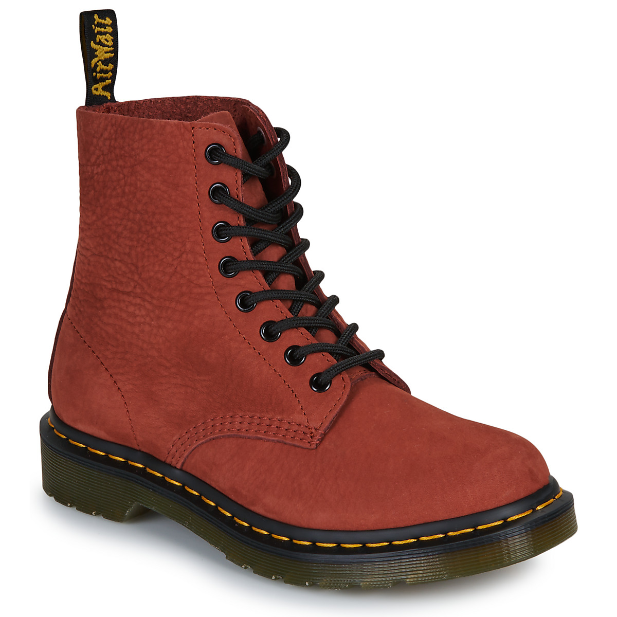Dr. Martens - 1460 Pascal 8 Eye Boot Russet Red Milled Nubuck RB - Rust