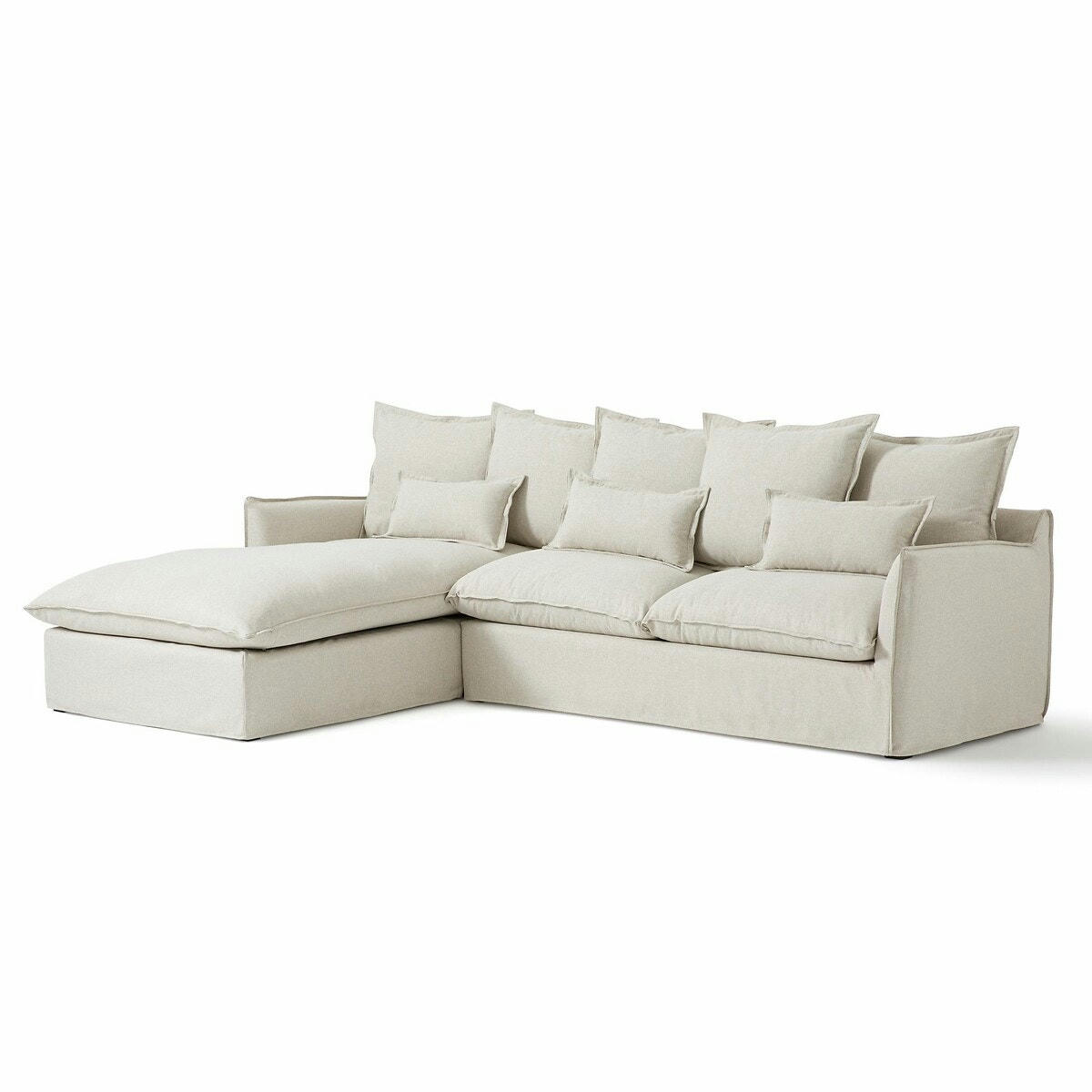 Housse de canapé d'angle gauche polyester, Odna