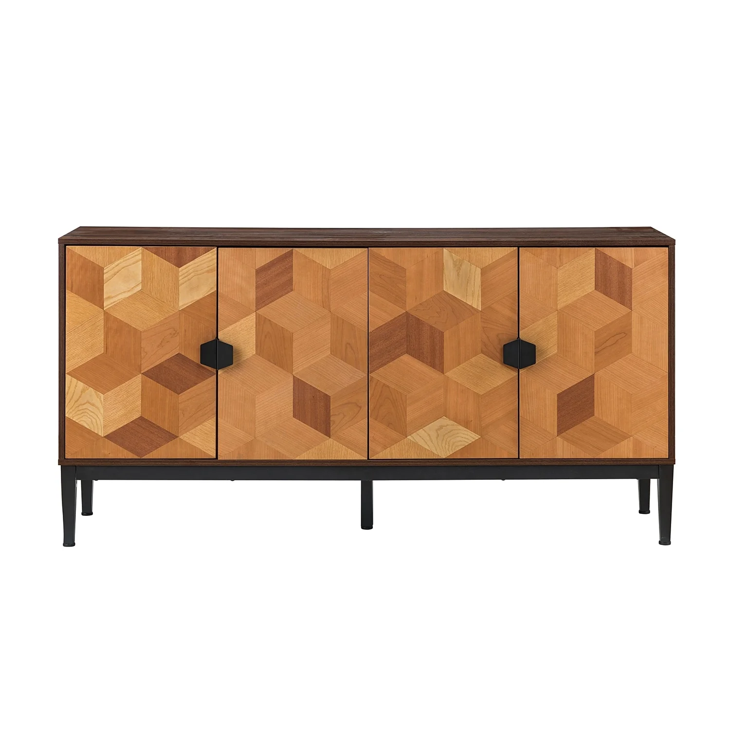 Apakah Modern Storage Buffet Sideboard with 4 Doors by HULALA HOME